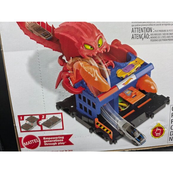 Hot Wheels City Scorpion Flex Attack Track Set With 1 Car Included 80cm Flexible - Picture 9 of 9